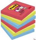 Bloczek samoprzylepny POST-IT_ Super Sticky (654-6SS-JP), 76x76mm, 6x90 kart., paleta Bora Bora