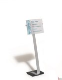 CRYSTAL SIGN stand A3, tablica informacyjna A 3 Srebrny 481923 DURABLE