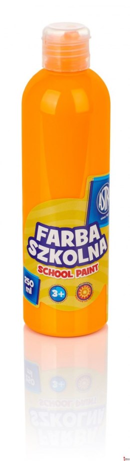 Farba szkolna Astra 250 ml - fluorescencyjna pomarańczowa, 301217030