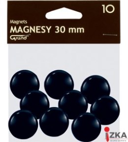 Magnes 30mm GRAND, czarny, 10 szt 130-1694