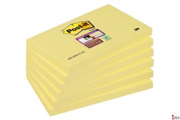 Bloczki_3M POST-IT 76x127mm żółte (12) Super Sticky 70005197903