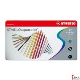 Kredki AQUACOLOR metalowe etui 12 szt 1612-5