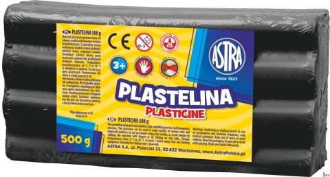 Plastelina Astra 500g czarna, 303117013