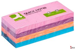 Bloczek samop.Q-CONNECT Brilliant 38x51mm 3x4x100 kart.mix kol.KF02516