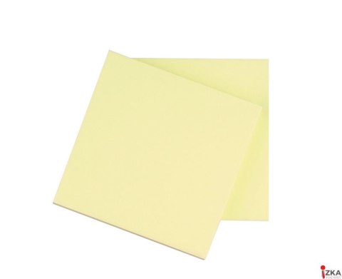 Bloczek samoprzylepny Q-CONNECT, 76x76mm, 1x100 kart., jasnożółty KF10502