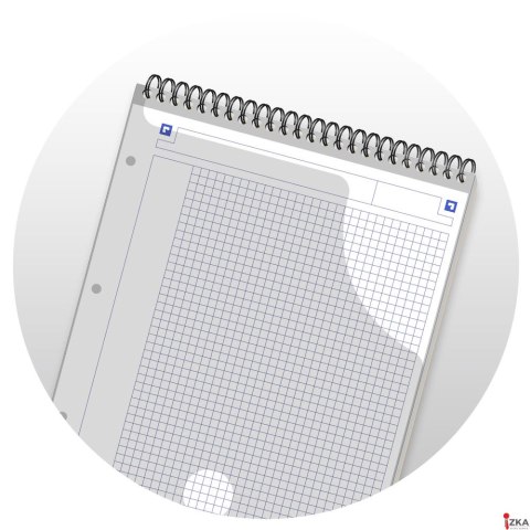 Kołonotatnik A4 80 kartek, kratka / tagi, STUDENT EASYNOTES, OXFORD, 400019526