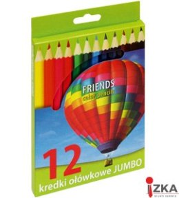 Kredki ołówkowe JUMBO, sześciokątne, 12 kolorów 170-1370