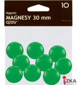 Magnes 30mm GRAND, zielony, 10 szt 130-1697