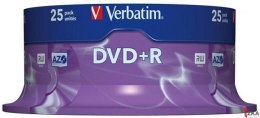 Płyta DVD+R VERBATIM CAKE (25) Matt Silver 4.7GB x16 43500