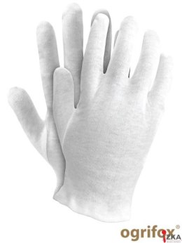 Rękawiczki białe cienkie bawełniane rozmiar 7 OGRIFOX OX-UNDER W 7 norma EN420