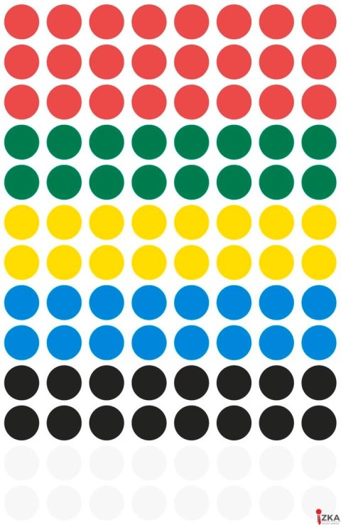 Kółka do zaznaczania mix kolorów 3090 Q8 4 ark Avery Zweckform