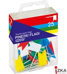 Pinezka flaga (25) mix kolor GRAND 110-1001