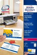 Wizytówki Quick&Clean C32016-25 85 x 54 25 ark. 250 szt., 220 g, satynowane, śnieżnobiałe, Avery Zweckform