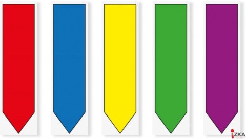 Zakładki indeksujące POST-IT_ (684-ARR1), PP, 12x43mm, strzałka, 5x20 kart., mix kolorów