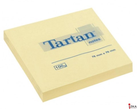 Bloczek TARTAN 76x76 żółte 100kartek 07676 3M 70007038261