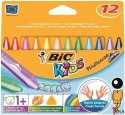 Kredki świecowe BIC Kids Plastidecor Triangle 12 kolorów, 8297732