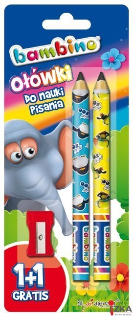 Ołówki do nauki pisania BAMBINO+1 temperówka na.blistrze