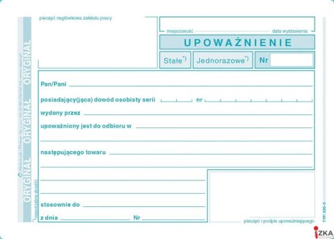 320-5 Upoważnienie A6 MICHALCZYK i PROKOP