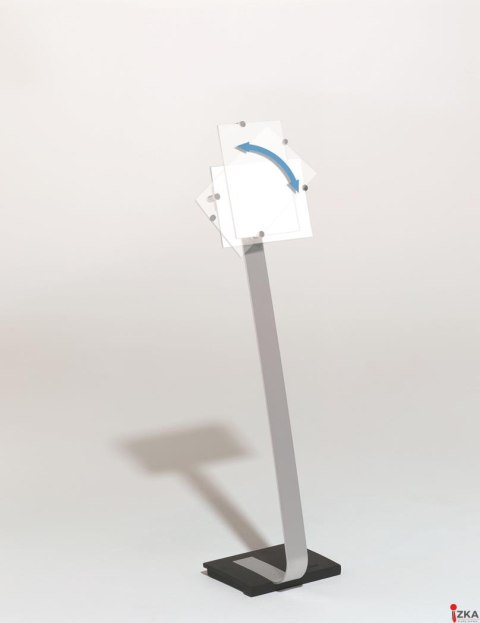 CRYSTAL SIGN stand A4 tablica informacyjna A4 Srebrny 481823 DURABLE
