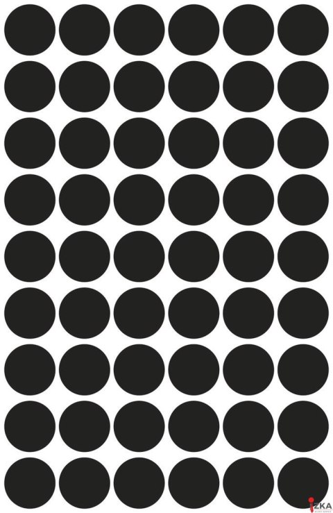 Kółka do zaznaczania czarne 3140 Q12 5ark Avery Zweckform