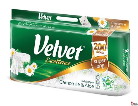 Papier toaletowy VELVET Excellence a8 rumiankowy (8szt) VELVET