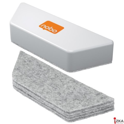 Gąbka magnetyczna Nobo do tablic suchościeralnych, biała 1905325