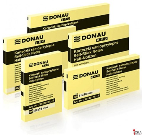 Bloczek ECO 51*76 7592001PL-11 jasno żółty DONAU