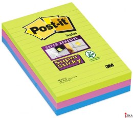 Bloczek_samoprzylepny POST-IT_ Super Sticky w linie (660 - 3 SSUC), 102x1