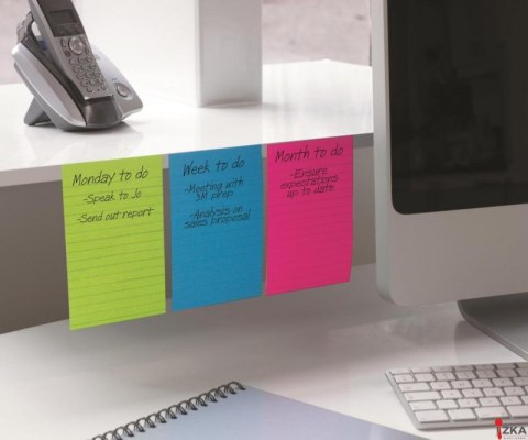Bloczek_samoprzylepny POST-IT_ Super Sticky w linie (660 - 3 SSUC), 102x1