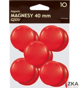 Magnesy 40mm GRAND czerwone (10szt ) 130-1701