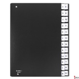 Teczka A4 korespondencyjna DONAU A-Z czarna 8694001-01