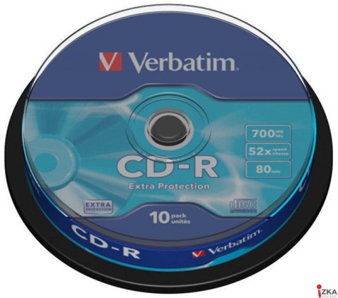 Płyta CD-R VERBATIM CAKE(10) Extra Protection 700MB x52 43437