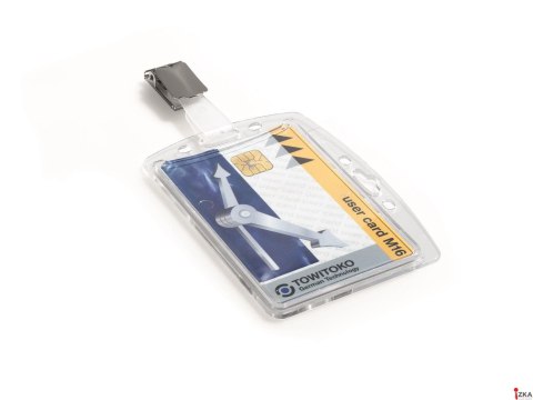 Etui do kart identyfikacyjnych 54x85mm z klipem (25 szt.) 8005-19 Etui do kart identyfikacyjnych 54x85mm z klipem (25 szt.) 8005-19