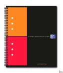 Kołonotatnik A5 80 kartek, kratka / tagi, INTERNATIONAL, OXFORD, 100101849