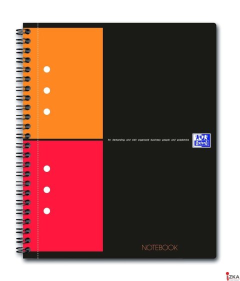 Kołonotatnik A5 80 kartek, kratka / tagi, INTERNATIONAL, OXFORD, 100101849