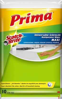 Ściereczki uniwersalne PRIMA Maxi Jak bawełna, 10szt., żółte