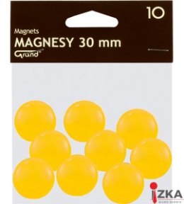 Magnes 30mm GRAND, żółty, 10 szt 130-1698