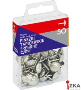 Pinezki srebrne tapicerskie 50szt 110-1483 GRAND