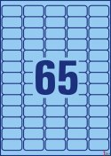 Usuwalne etykiety kolorowe 38,1 x 21,2 mm, niebieskie etykiety papierowe, etykiety samoprzylepne 20 ark. / op., Avery L4791-20