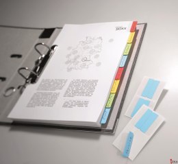 Zakładki samoprzylepne dwustronne indeksy (24szt.) szer.40mm QUICK TAB 840600 DURABLE