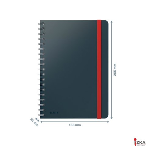 Kołonotatnik Leitz Cosy, B5, kratka, szary 44840089