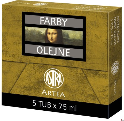 Farba olejna Astra tuba 75ml - biel tytanowa, 83410944