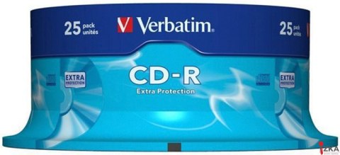 Płyta CD-R VERBATIM CAKE(25) Extra Protection 700MB x52 43432