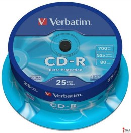 Płyta CD-R VERBATIM CAKE(25) Extra Protection 700MB x52 43432