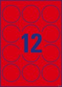 Etykiety czerwone neonowe L7670R-25 Q63,5 25 ark Usuwalne, Avery Zweckform