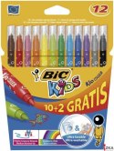 Flamastry BIC Kids Kid Couleur 10+2szt, 9202942