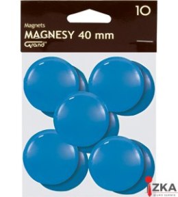 Magnes 40mm GRAND, niebieski, 10 szt 130-1702