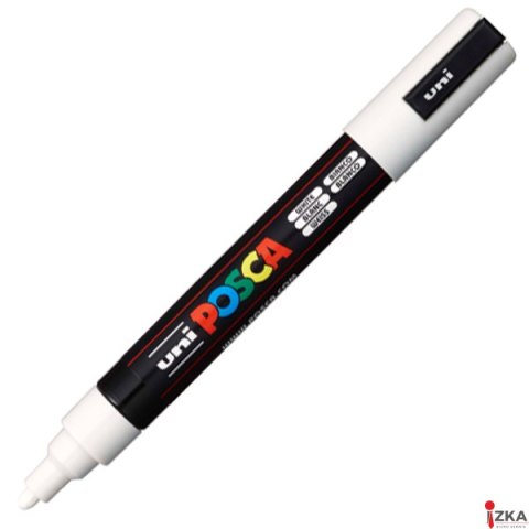 Marker z tuszem pigmentowym PC-5M biały POSCA UNPC5M/DBI