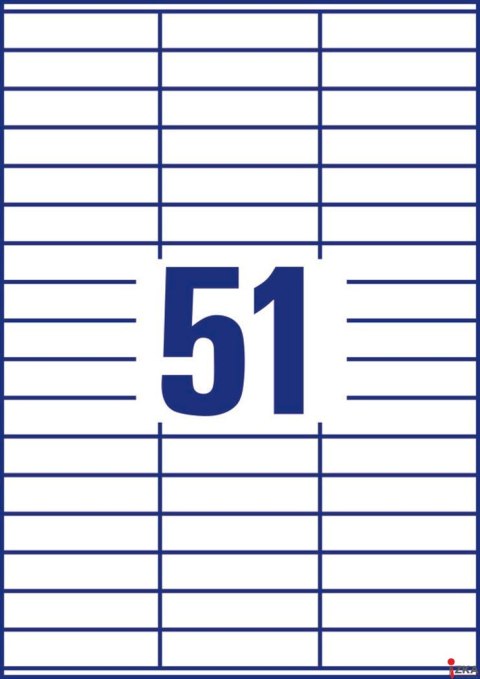 Trwałe etykiety uniwersalne 3420 70x16,9 100ark białe, Avery Zweckform