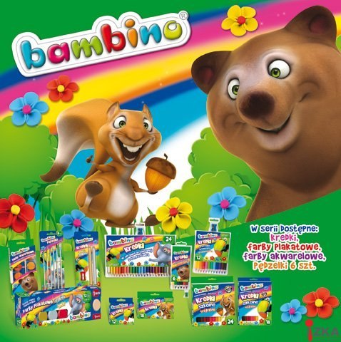 Plastelina BAMBINO 18kol.kwadrat Plastelina BAMBINO 18kol.kwadrat